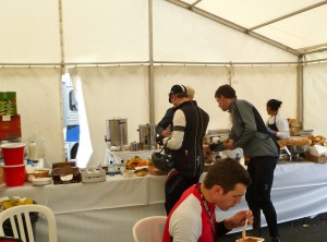 free hot food and drinks afterwards