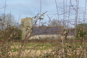 puxton's leaning church