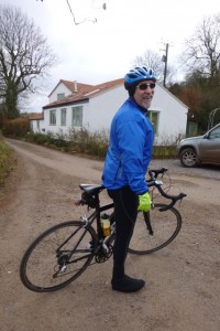 Martyn on bike