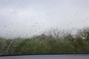 rainy windscreen