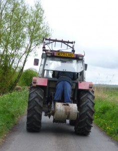 drafting a tractor