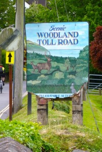 toll road scenic sign