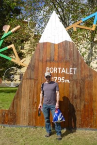 Chris in front of the Portalet