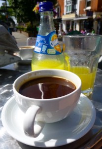 coffee and orangina