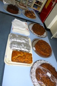 second table of cakes