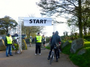 the start line