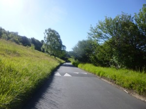 going up Box Hill