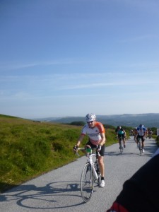 gravel climb at Manaton