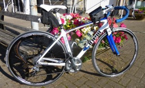 bike and flowers