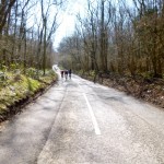 riders ahead on hill
