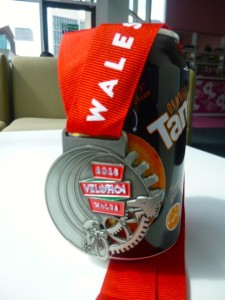 medal and orange