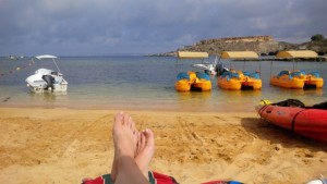 life's a Maltese beach