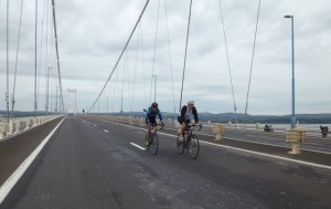 Riders on the bridge