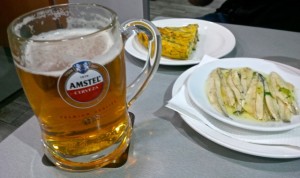 beer and tapas