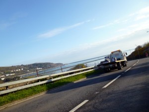 the beach before Fishguard