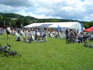 riders relaxing afterwards