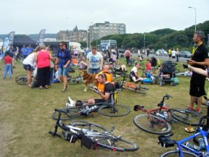 chilling out post ride