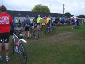 queue for the start