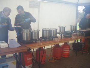 bacon roll assembly line